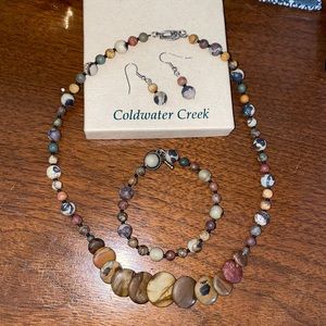 Beautiful stone Coldwater Creek Jewelry set